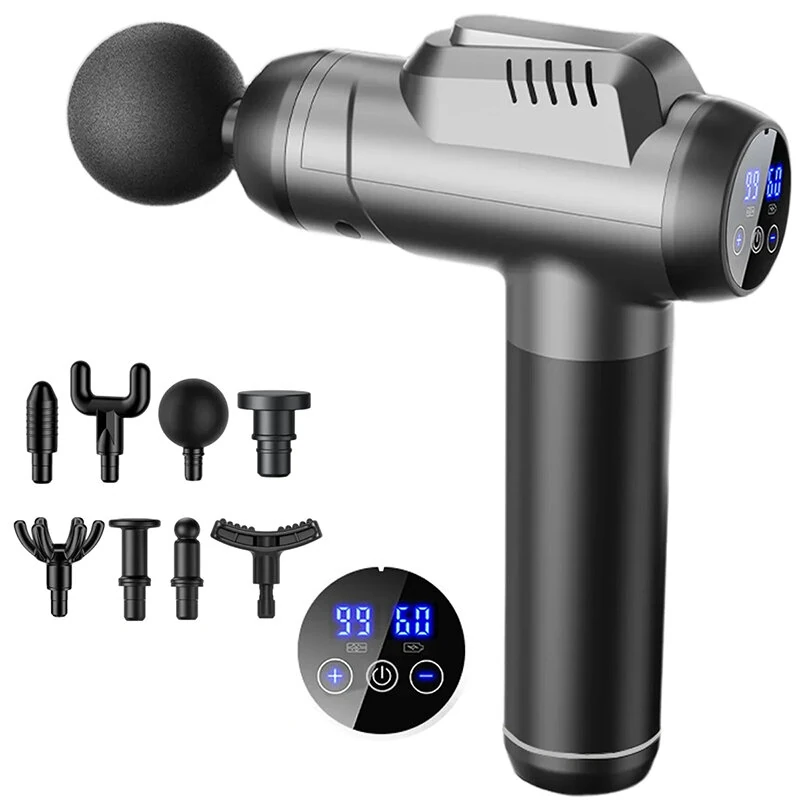 (image for) Konka A2 Massage Gun 8 Message Heads 99 Adjustable Gears Fascia Gun Brushed Motor 1500mAh Battery