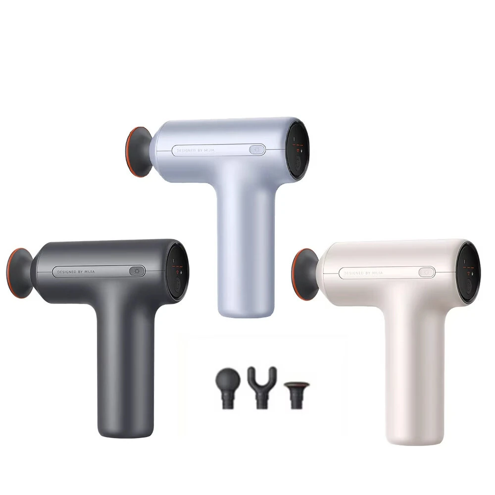 (image for) XIAOMI Mijia Fascia Gun H3 Mini Version With Hot Compress 12KG Percussion 3-Speed Vibration & Heat Therapy Smart Pressure Interactive Reminder Massage Gun